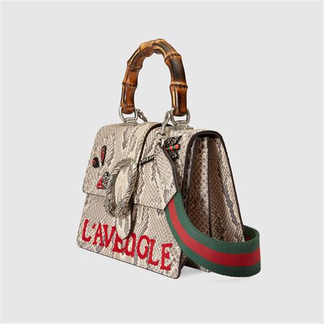 gucci tiger head purse|gucci dionysus snake bag.